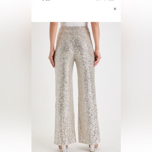 CRYSTAL SKY SEQUIN HIGH RISE PANTS - Picture 3 of 10